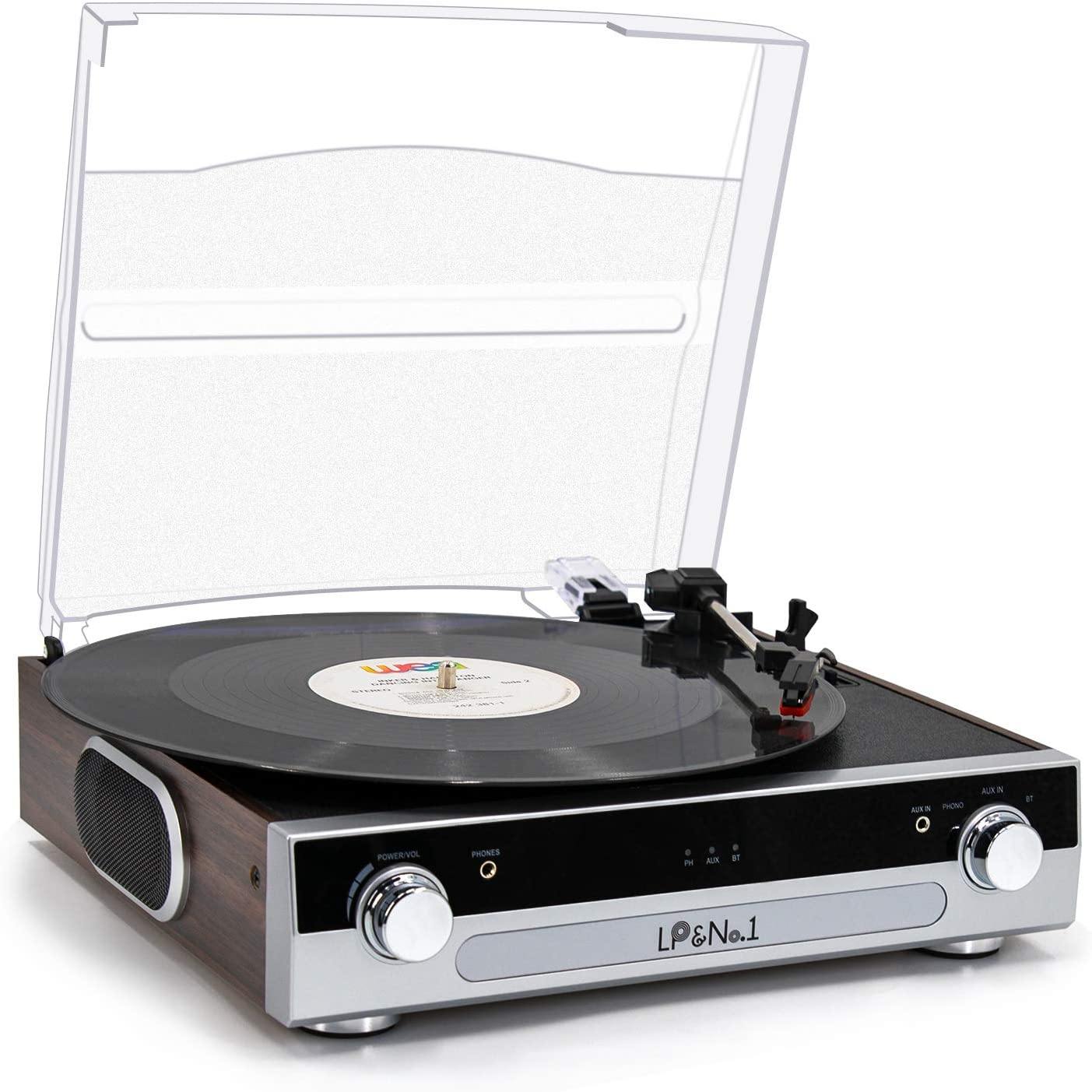 LP&No.1 Bluetooth Turntable HiFi System with Bookshelf Speakers - JOY2ESpree
