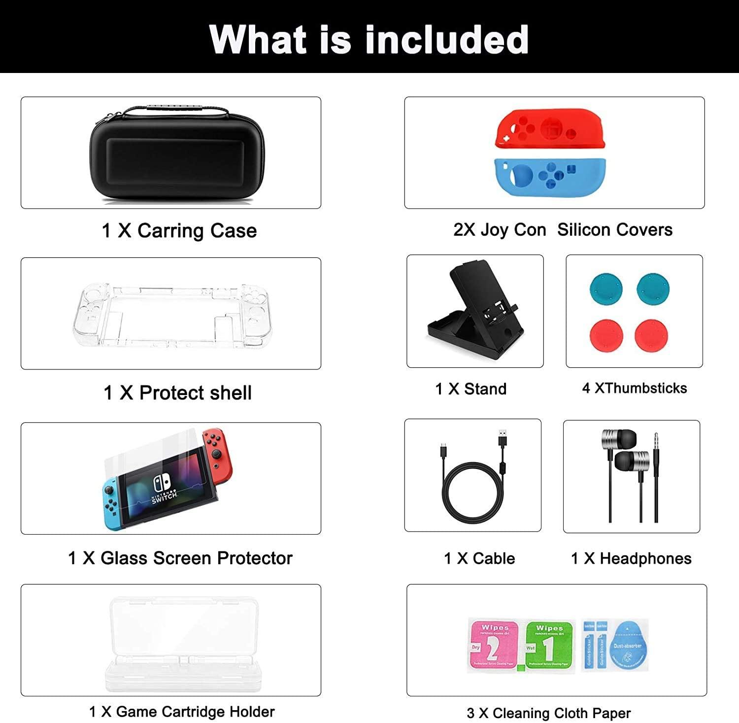 Newest Nintendo Switch 32GB Console with Neon Blue and Neon Red Joy-Con - JOY2ESpree
