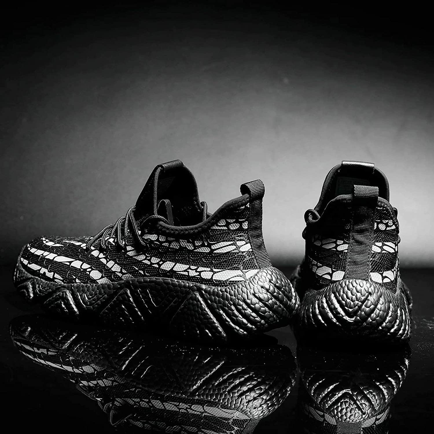 KEEZMZ Men's Running Shoes Fashion Breathable Sneakers Mesh Soft Sole Casual Athletic Lightweight
