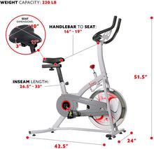 
                        
                          Cargar imagen en el visor de la galería, Sunny Health &amp; Fitness Indoor Cycling Exercise Stationary Bike with Digital Monitor - JOY2ESpree
                        
                      