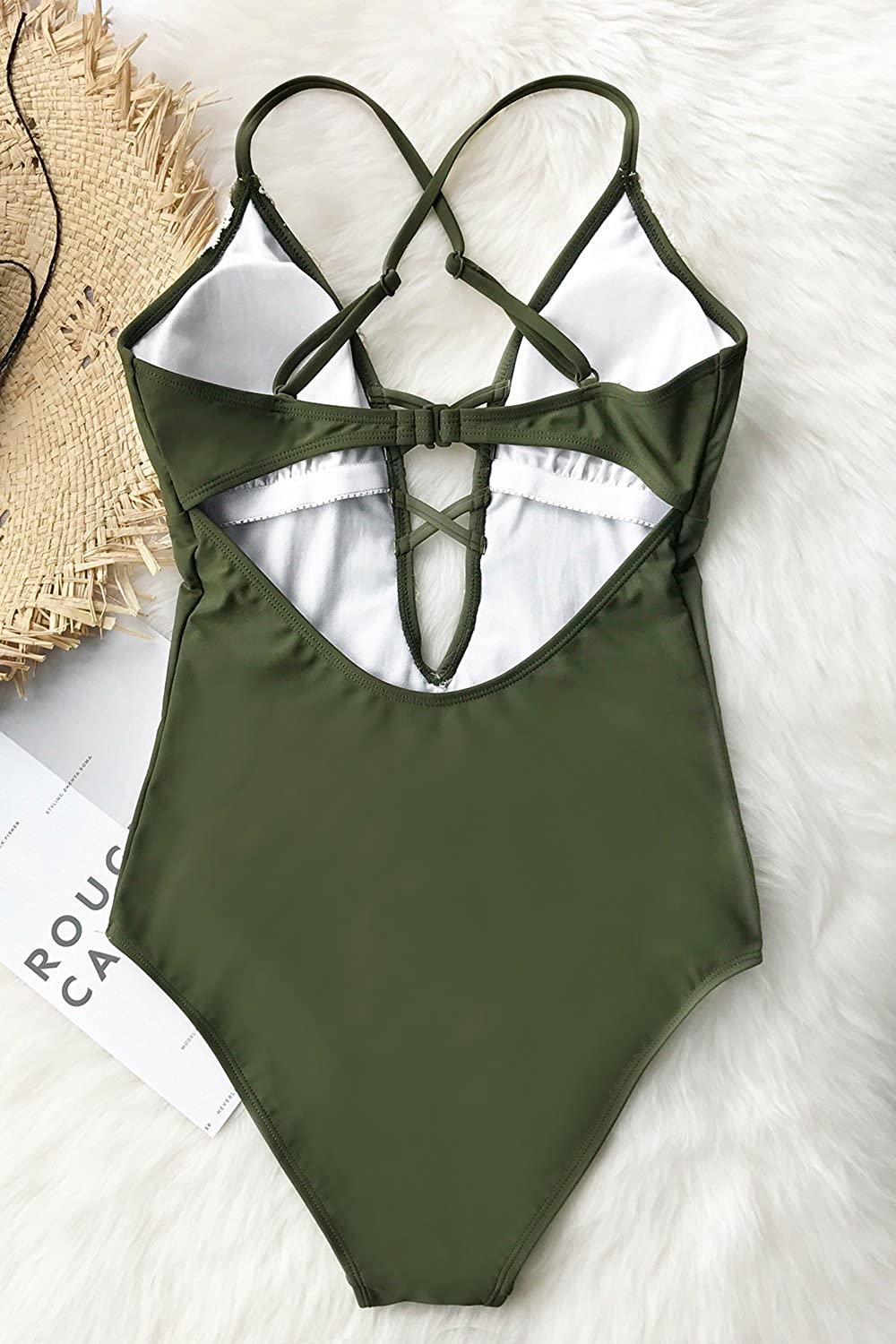 CUPSHE Fashion Women's Ladies Vintage Lace Bikini Sets Beach Swimwear Bathing Suit