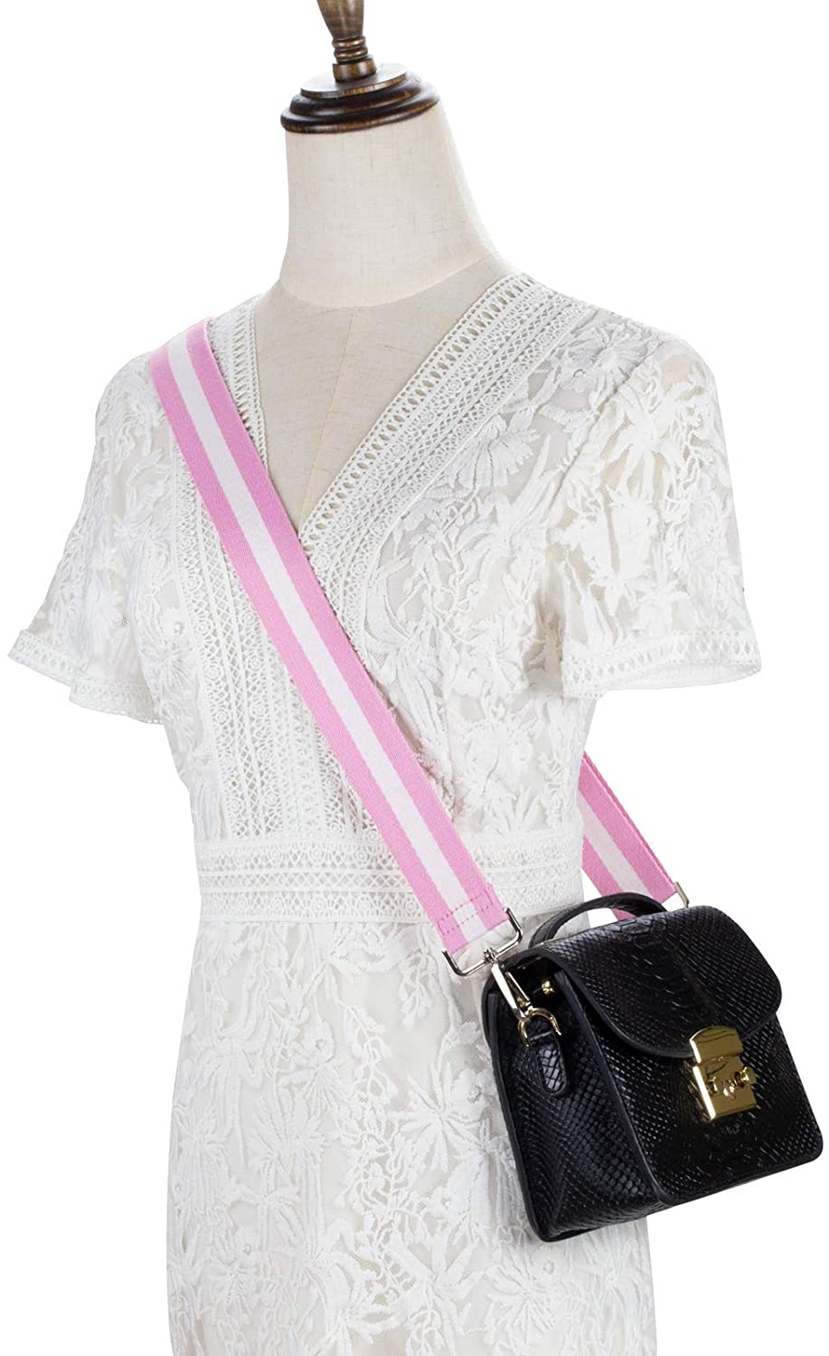 Allzedream Purse Strap Replacement Crossbody Handbag Stripe Wide Adjustable