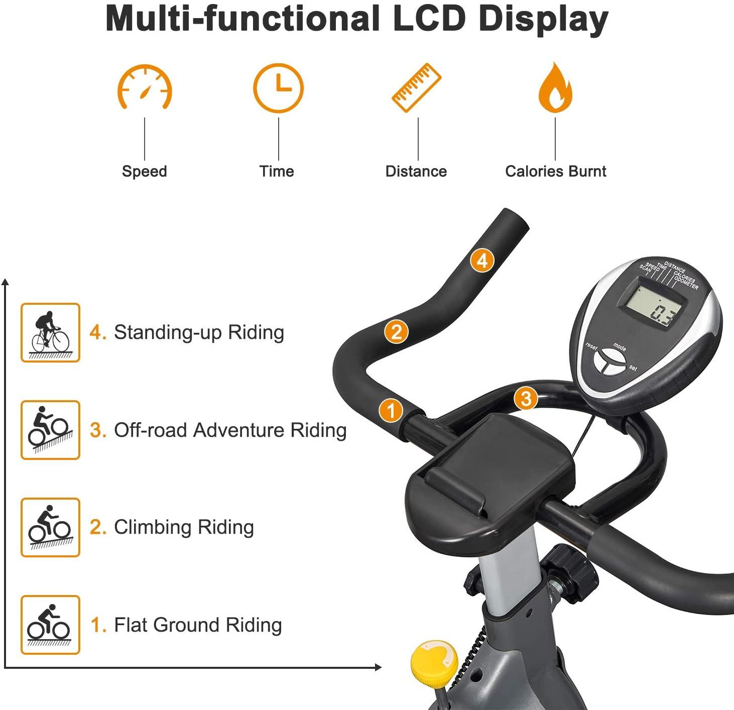 VIGBODY Exercise Bike Indoor Cycling Bike Adjustable Stationary Bicycle - JOY2ESpree