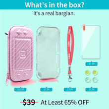 
                        
                          Muat gambar ke penampil Galeri, CoBak Carrying Case for Nintendo Switch Lite - with 1 Screen Protector, 1 Grip Case and 4 Thumb Grip Caps. - JOY2ESpree
                        
                      