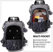 
                        
                          Load image into Gallery viewer, Women Backpack Purse Waterproof Nylon Anti-theft Rucksack Lightweight Shoulder Bag
                        
                      