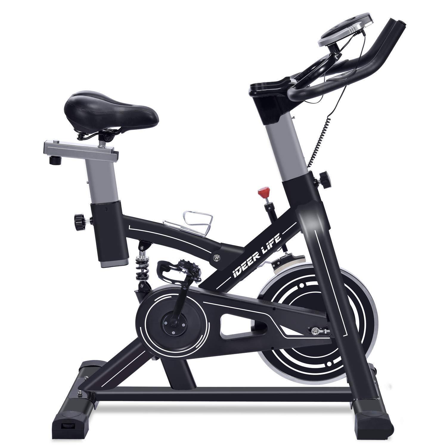 IDEER LIFE Indoor Cycling Bike Stationary Exercise Bike for Home Cardio Workout Smooth Drive - JOY2ESpree