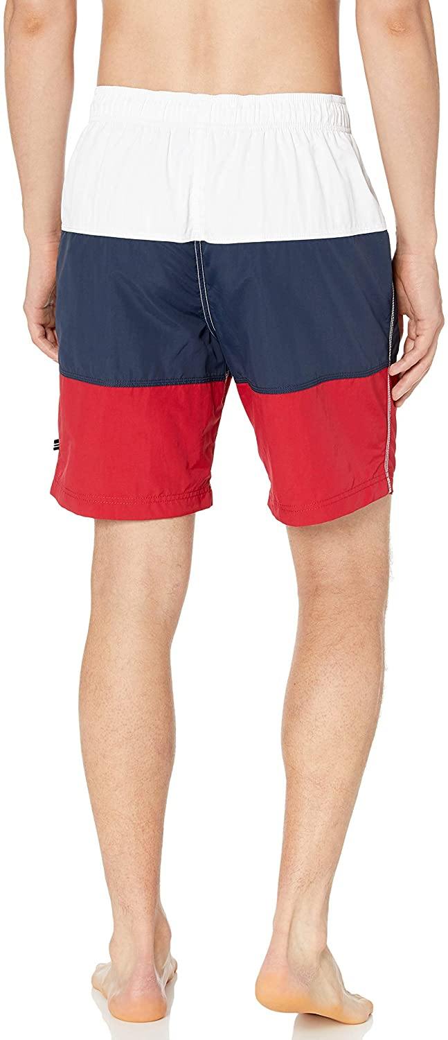 Nautica Men's Quick Dry Classic Logo Tri-Block Series Swim Trunk - JOY2ESpree