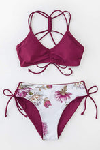 
                        
                          Load image into Gallery viewer, CUPSHE Women's Back Braided Straps Reversible Bottom Strappy Lace Up Bikini Sets
                        
                      