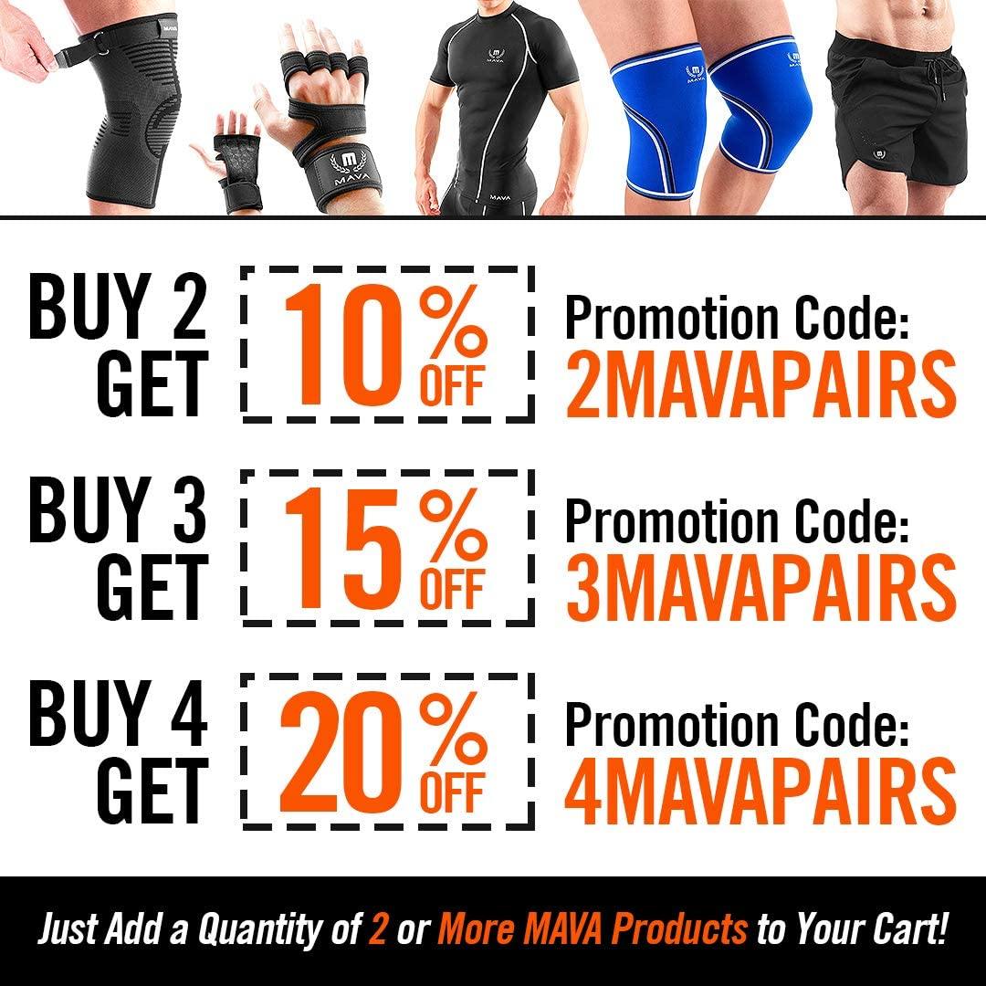 Mava Sports Men's Short Sleeve Compression T Shirt - Workout Baselayer Shapewear - JOY2ESpree