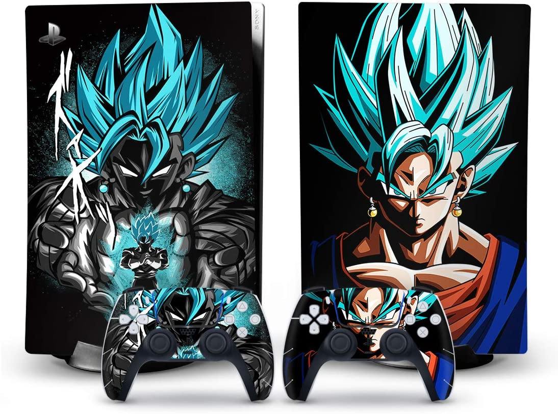 Mmoptop PS5 Skin Dragon-Ball Goku for Playstation 5 Digital Edition with Console and Dualsense Controller Full Set - JOY2ESpree
