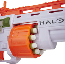 
                        
                          Load image into Gallery viewer, NERF Halo Bulldog SG Dart Blaster -- Pump-Action, Rotating 10-Dart Drum, Tactical Rails, 10 Official Elite Darts, Skin Unlock Code
                        
                      