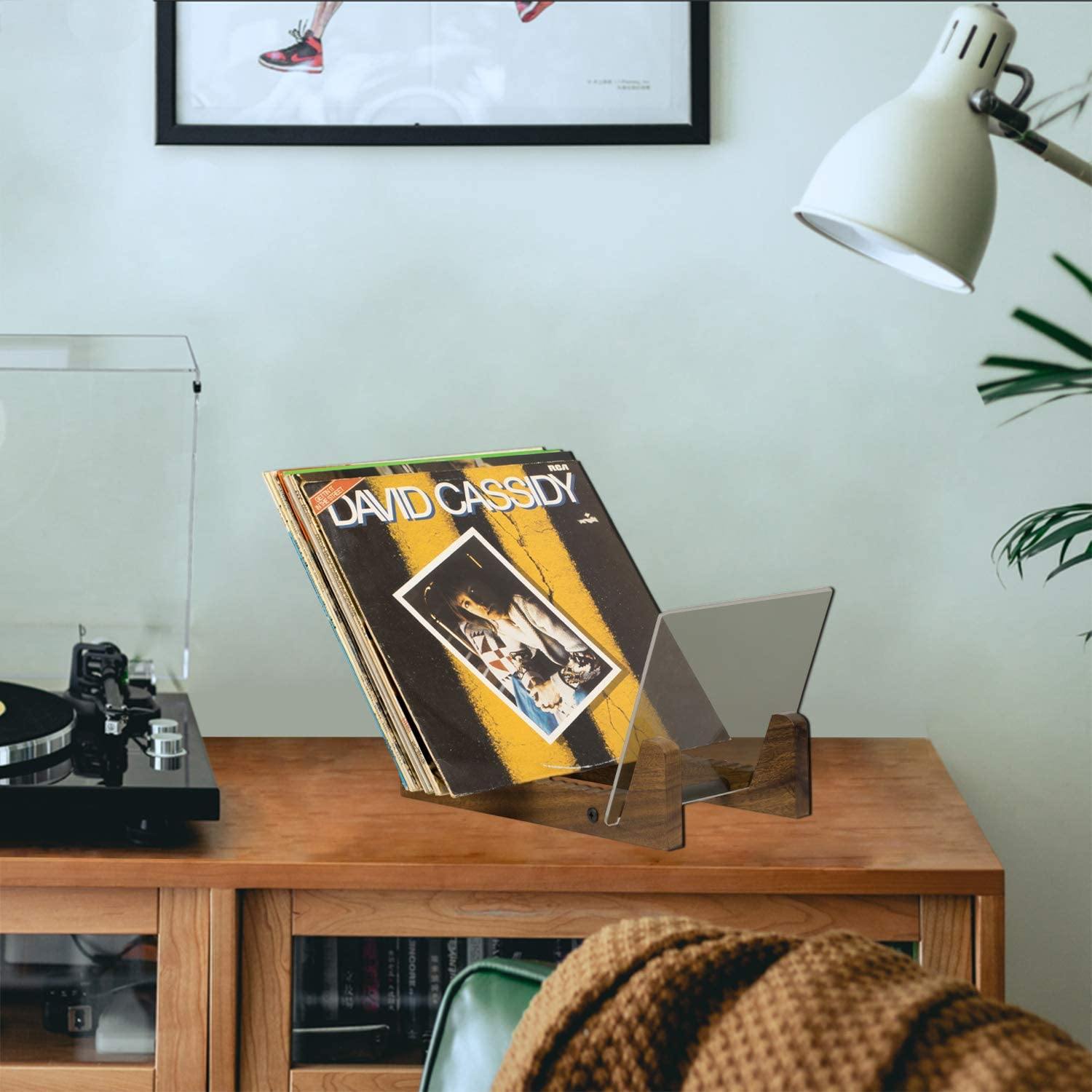 siemsove Vinyl Record Storage Holder-Showcase Your Favorite LPs - JOY2ESpree