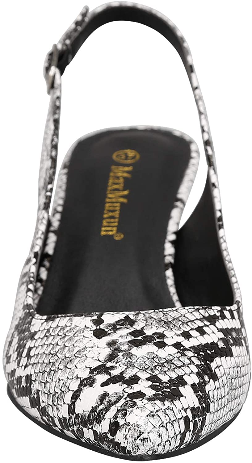 Greatonu Womens Slingback Dress Pump