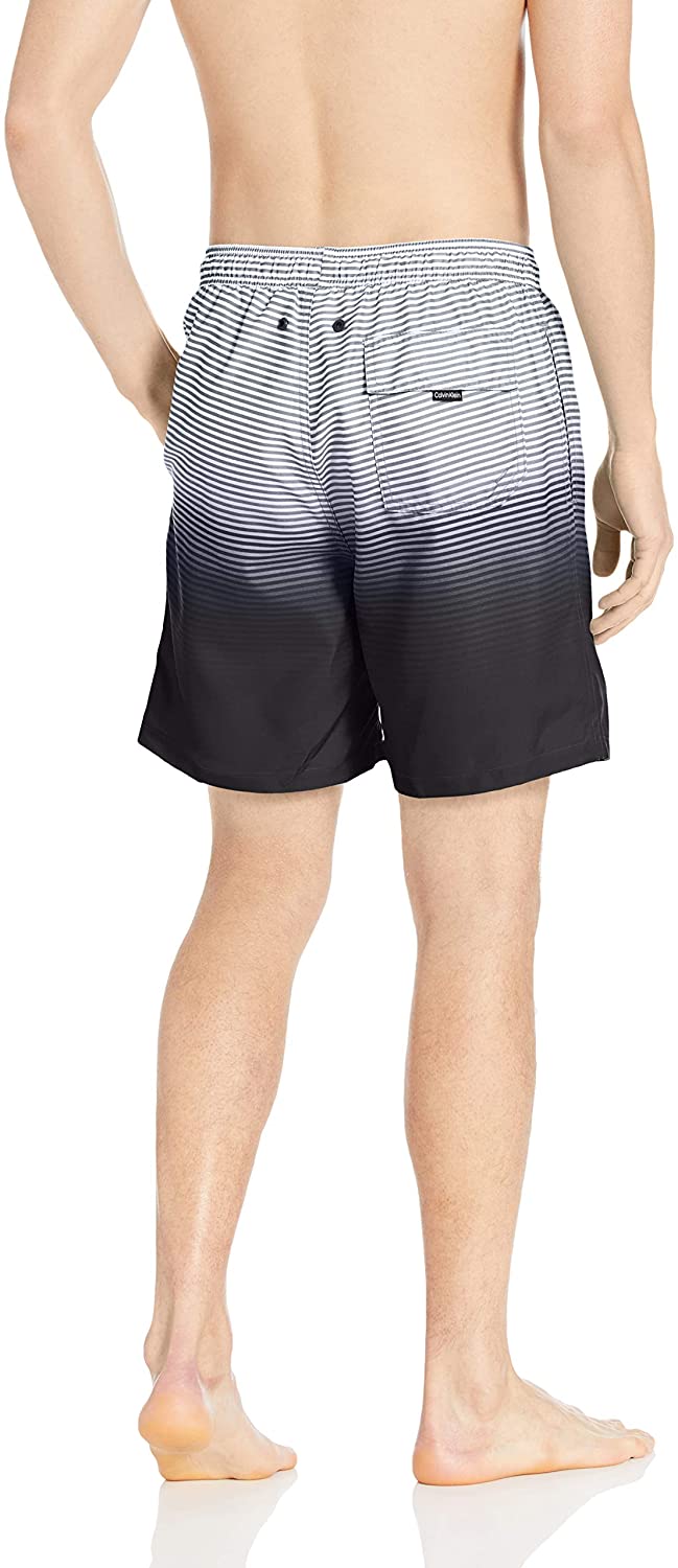 Calvin Klein Men's 7 Inch Elastic Waist Quick Dry Swim Trunk