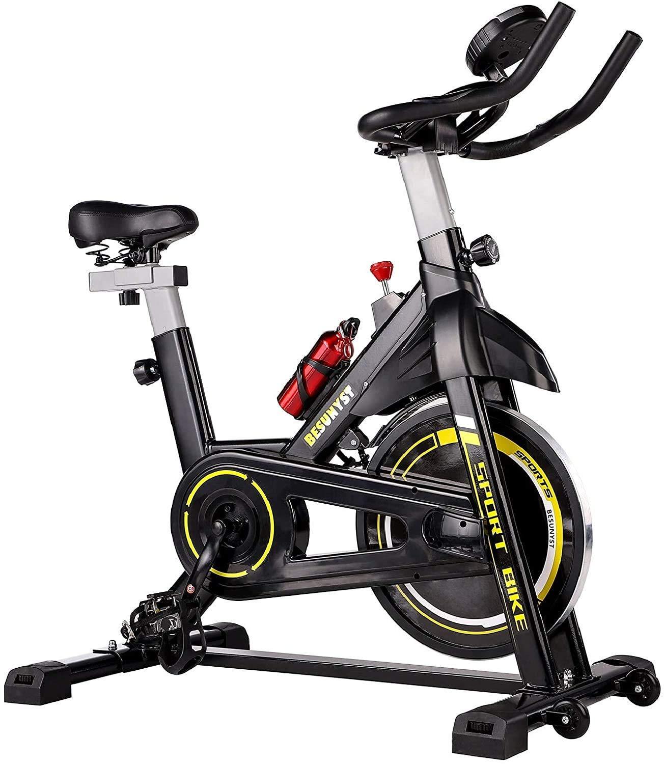 Grepatio Belt Drive Indoor Cycling Bike with Heavy Magnetic Resistance Flywheel - JOY2ESpree