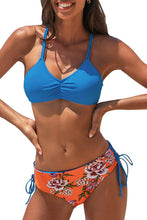 
                        
                          Load image into Gallery viewer, CUPSHE Women's Back Braided Straps Reversible Bottom Strappy Lace Up Bikini Sets
                        
                      