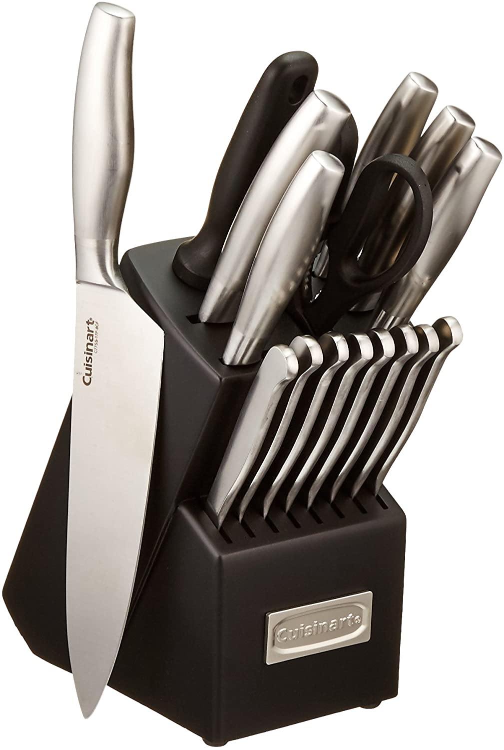 Cuisinart C77SS-17P 17-Piece Artiste Collection Cutlery Knife Block Set, Stainless Steel - JOY2ESpree