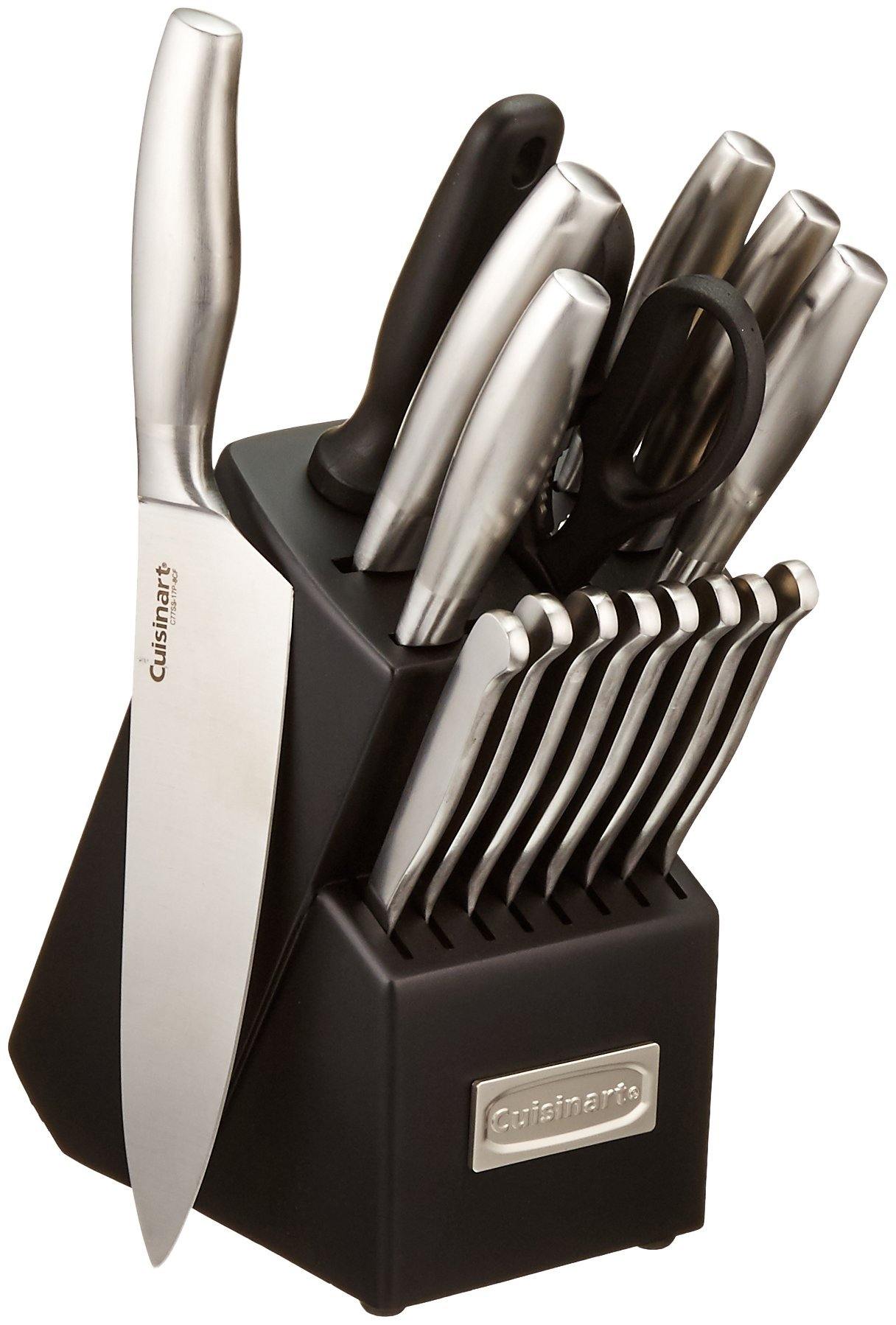 Cuisinart C77SS-17P 17-Piece Artiste Collection Cutlery Knife Block Set, Stainless Steel - JOY2ESpree