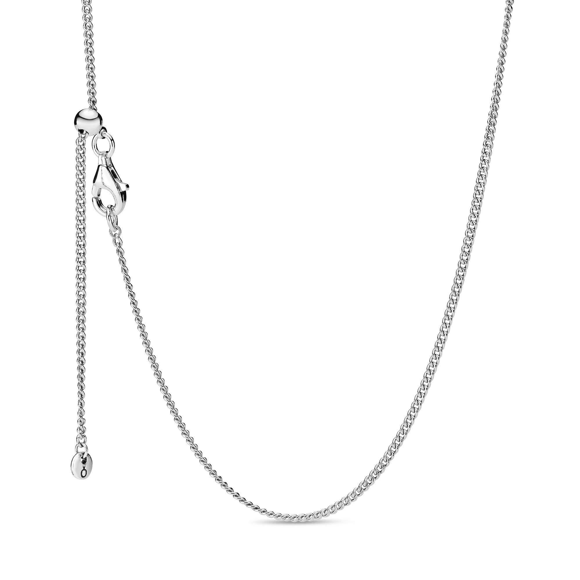 Pandora Jewelry Curb Chain Sterling Silver Necklace, 23.6" - JOY2ESpree