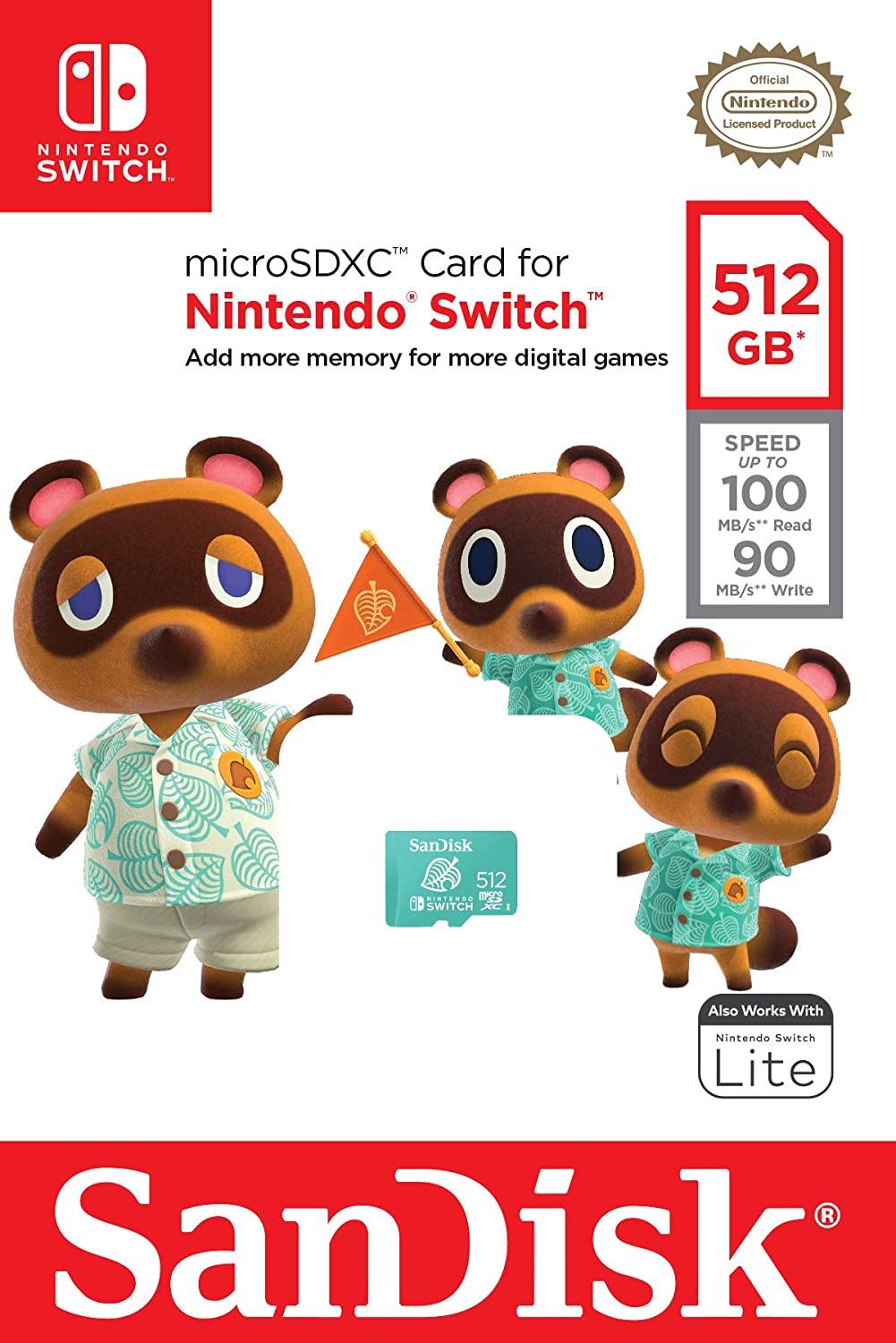 SanDisk 256GB microSDXC Card, Licensed for Nintendo Switch - SDSQXAO-256G-GNCZN - JOY2ESpree
