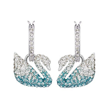 
                        
                          Muat gambar ke penampil Galeri, Swarovski Crystal Iconic Swan Earrings, Rhodium-Plated - JOY2ESpree
                        
                      