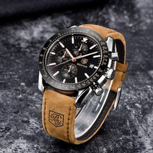 
                        
                          Muat gambar ke penampil Galeri, BENYAR Chronograph Mens Watch Quartz Movement 30M Waterproof | Leather Watch Strap
                        
                      