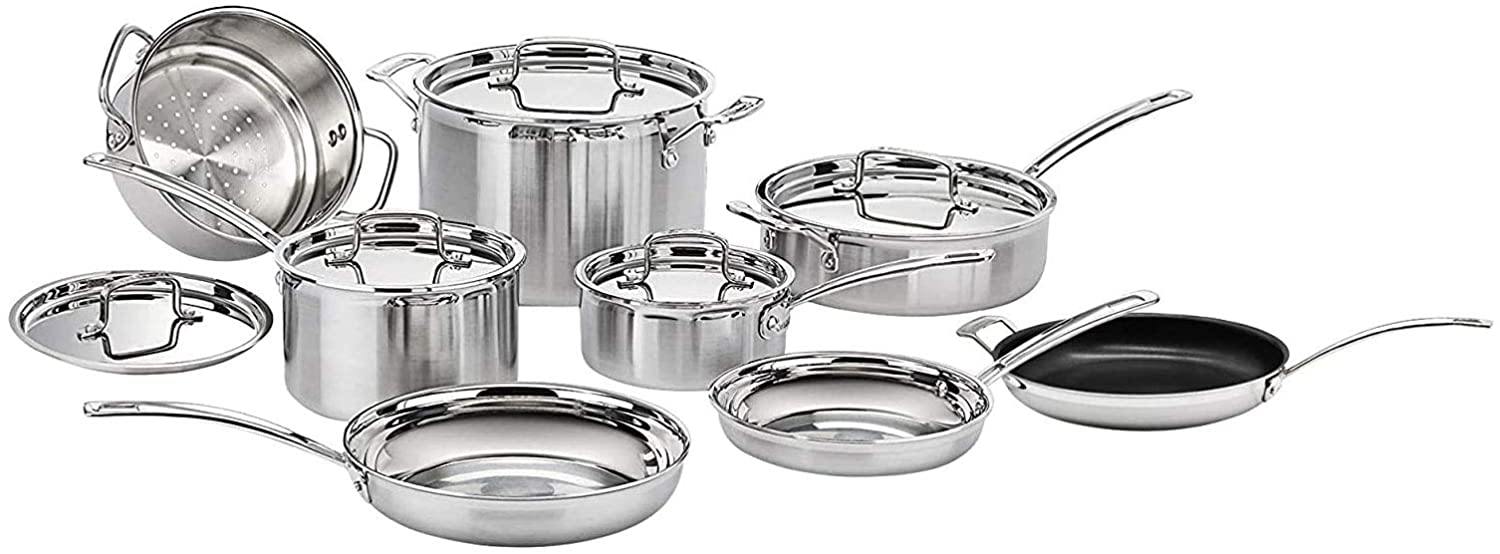 Cuisinart MCP-12N Multiclad Pro Stainless Steel 12-Piece Cookware Set - JOY2ESpree