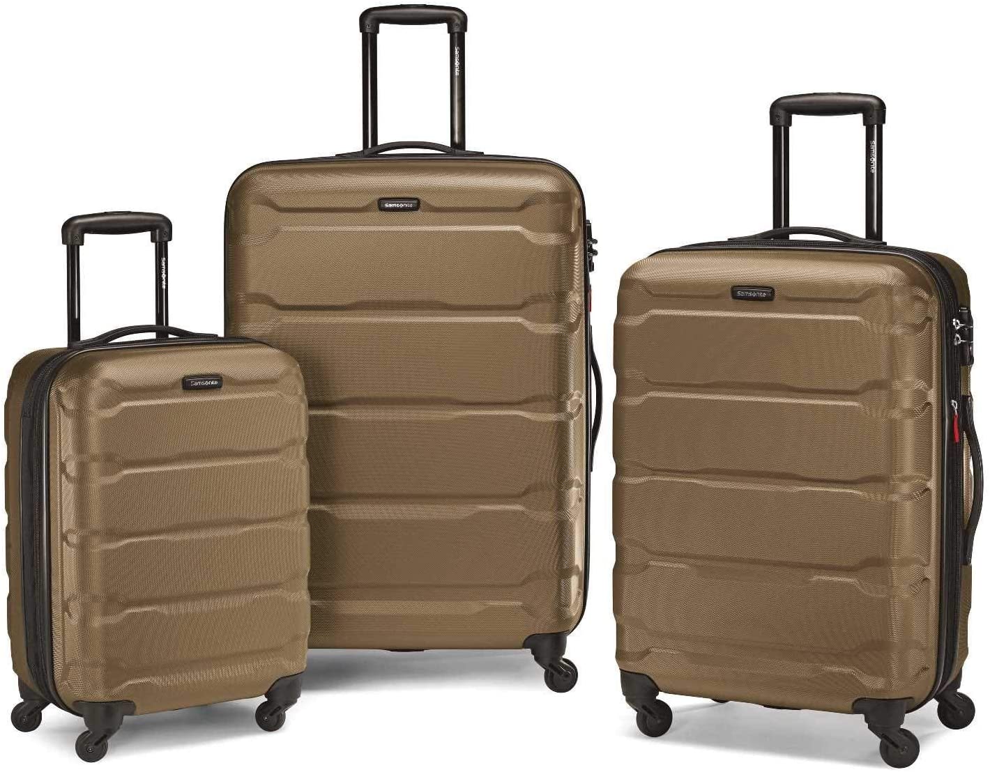 Samsonite Omni PC Hardside Expandable Luggage with Spinner Wheels, Black, Carry-On 20-Inch