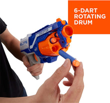 
                        
                          Muat gambar ke penampil Galeri, Nerf Disruptor Elite Blaster -- 6-Dart Rotating Drum, Slam Fire, Includes 6 Official Nerf Elite Darts -- For Kids, Teens, Adults
                        
                      