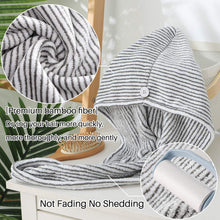 
                        
                          Load image into Gallery viewer, Vinker 3 Pack Hair Towel Wrap, Microfiber Quick Drying Hair Towels, Bath Dryer Caps, Bath Hair Drying Towel, Quick Dryer Hat for Women Girls
                        
                      
