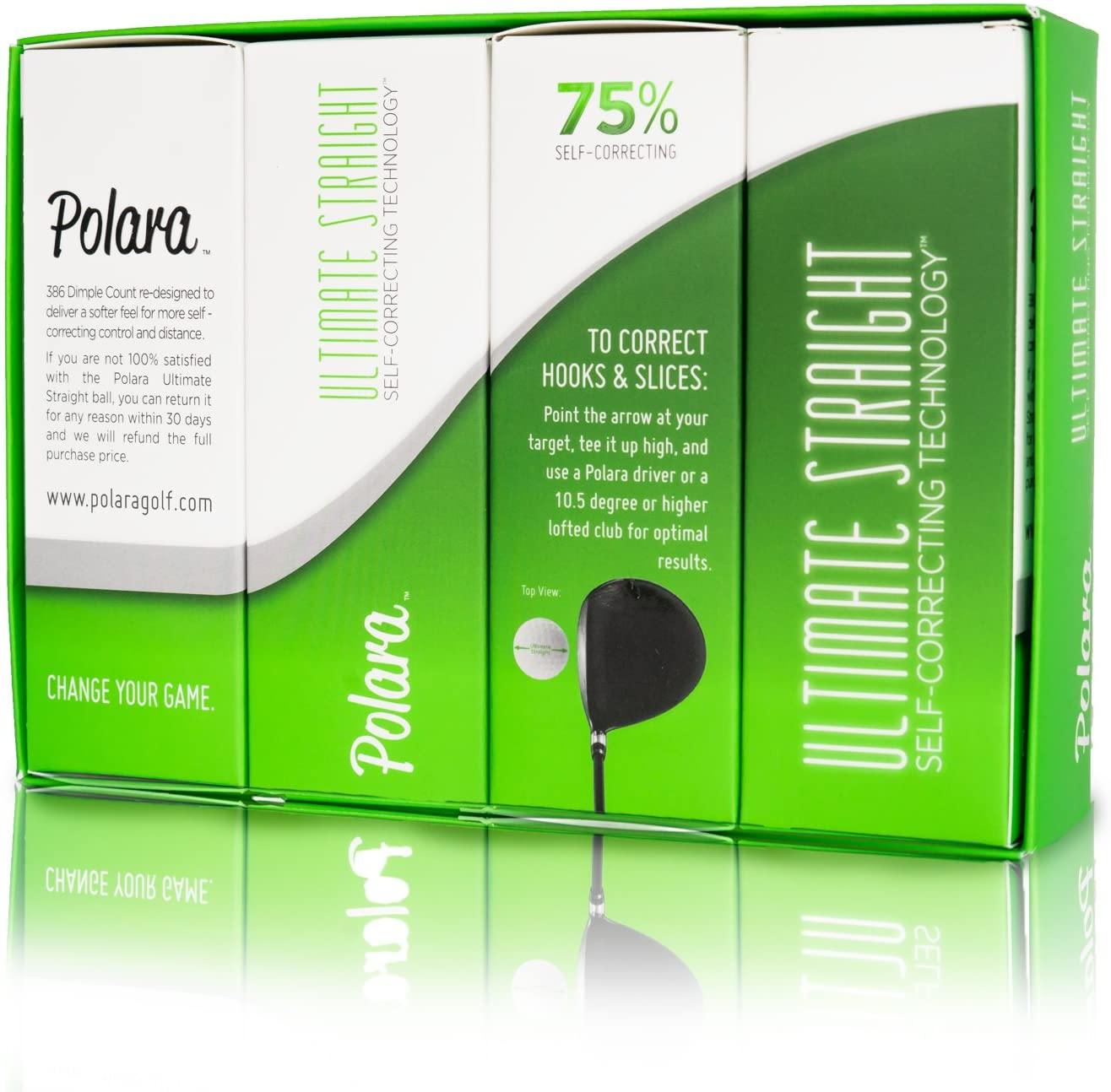 Polara Self Correcting Golf Balls, Designed to Correct Hooks and Slices, Perfect for Recreational Golfer, Pack of 12 - JOY2ESpree