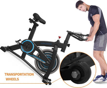 
                        
                          गैलरी व्यूवर में इमेज लोड करें, GOFLYSHINE Exercise Bikes Stationary,Exercise Bike for Home Indoor Cycling Bike for Home Cardio Gym,Workout Bike with 35 LBS Flywheel - JOY2ESpree
                        
                      