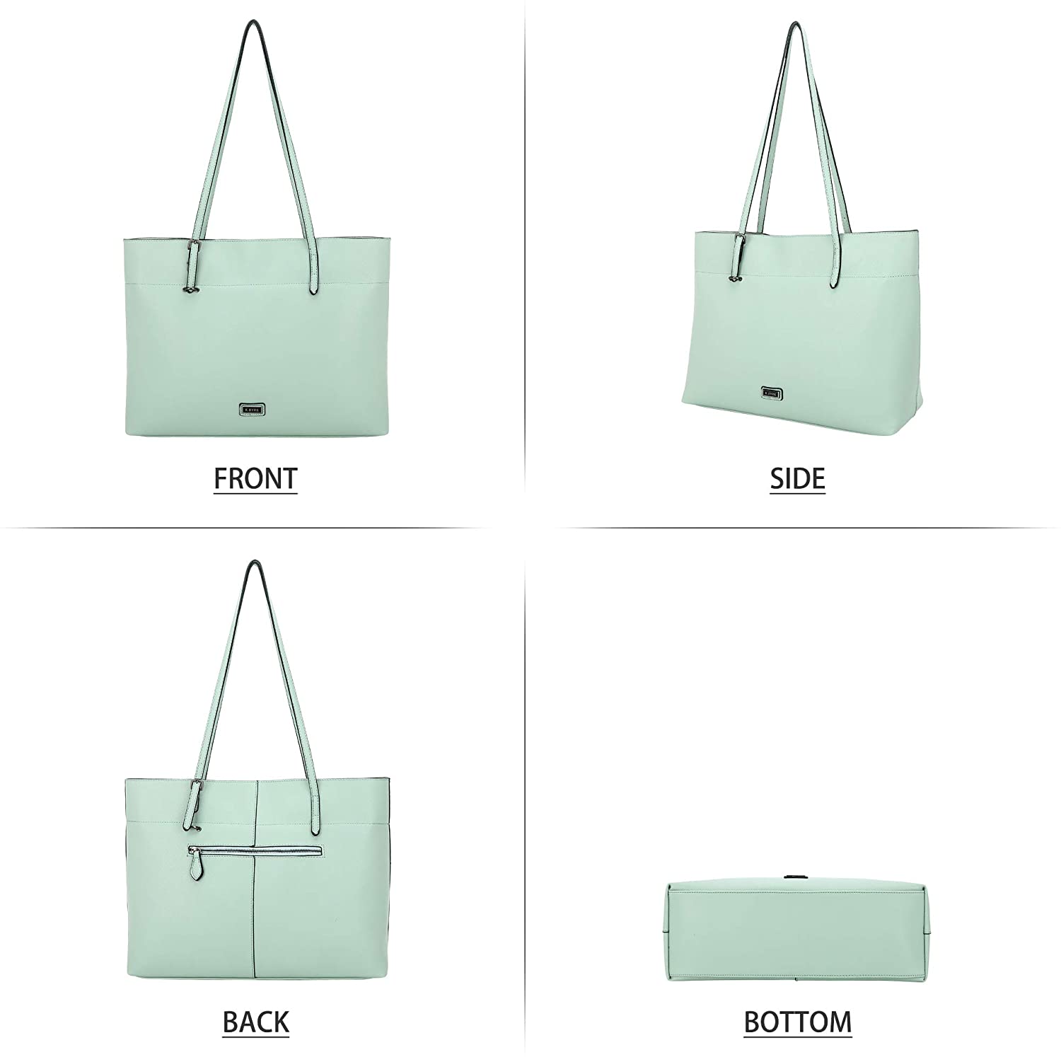 K.EYRE Women's Soft Faux Leather Tote Bag Purse Handbags Wallet Tote Shoulder Bag Purse Large Capacity