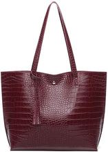 
                        
                          將圖片載入圖庫檢視器 Women's Soft Faux Leather Tote Shoulder Bag from Dreubea, Big Capacity Tassel Handbag
                        
                      