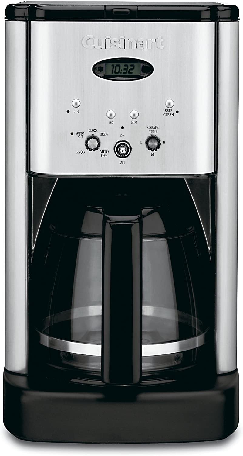 Cuisinart DCC-1200 Brew Central 12 Cup Programmable Coffeemaker, Black/Silver - JOY2ESpree