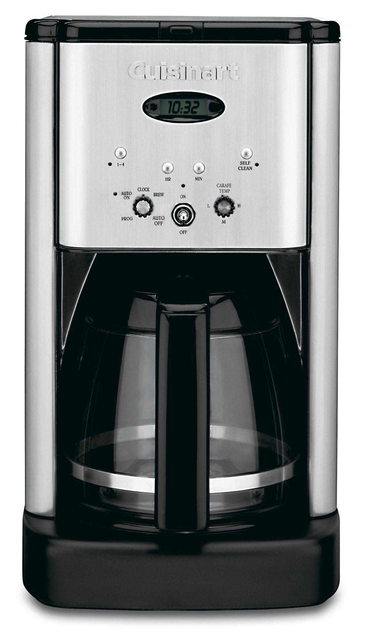 Cuisinart DCC-1200 Brew Central 12 Cup Programmable Coffeemaker, Black/Silver - JOY2ESpree
