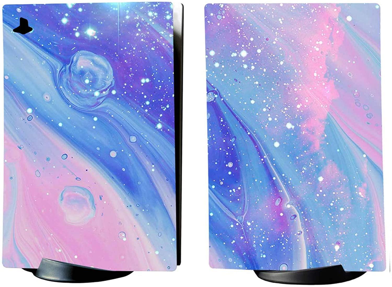 PlayVital Blue Nebula Full Set Skin Decal for PS5 Console Digital Edition - JOY2ESpree
