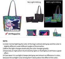 
                        
                          Load image into Gallery viewer, Women Fashion Handbags Wallet Tote Bag Shoulder Bag Top Handle Satchel Purse Set 4pcs
                        
                      