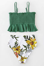 
                        
                          Muat gambar ke penampil Galeri, CUPSHE Women's High Waist Bikini Swimsuit Ruffle Smock Floral Print Two Piece Bathing Suit
                        
                      