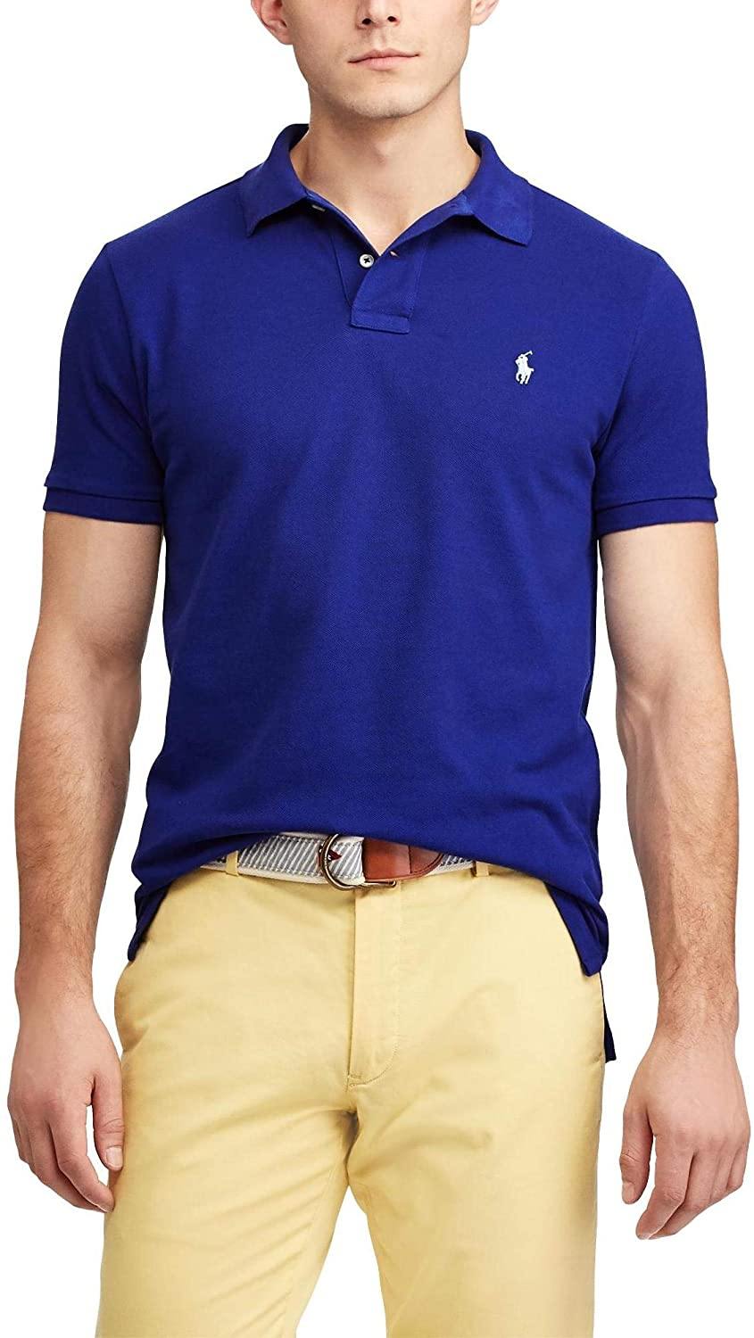 Polo RL Men's Custom Slim Fit Mesh Pony Shirt