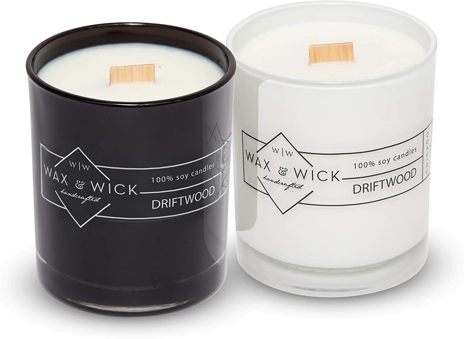 Scented Soy Candle: 100% Pure Soy Wax with Wood Double Wick
