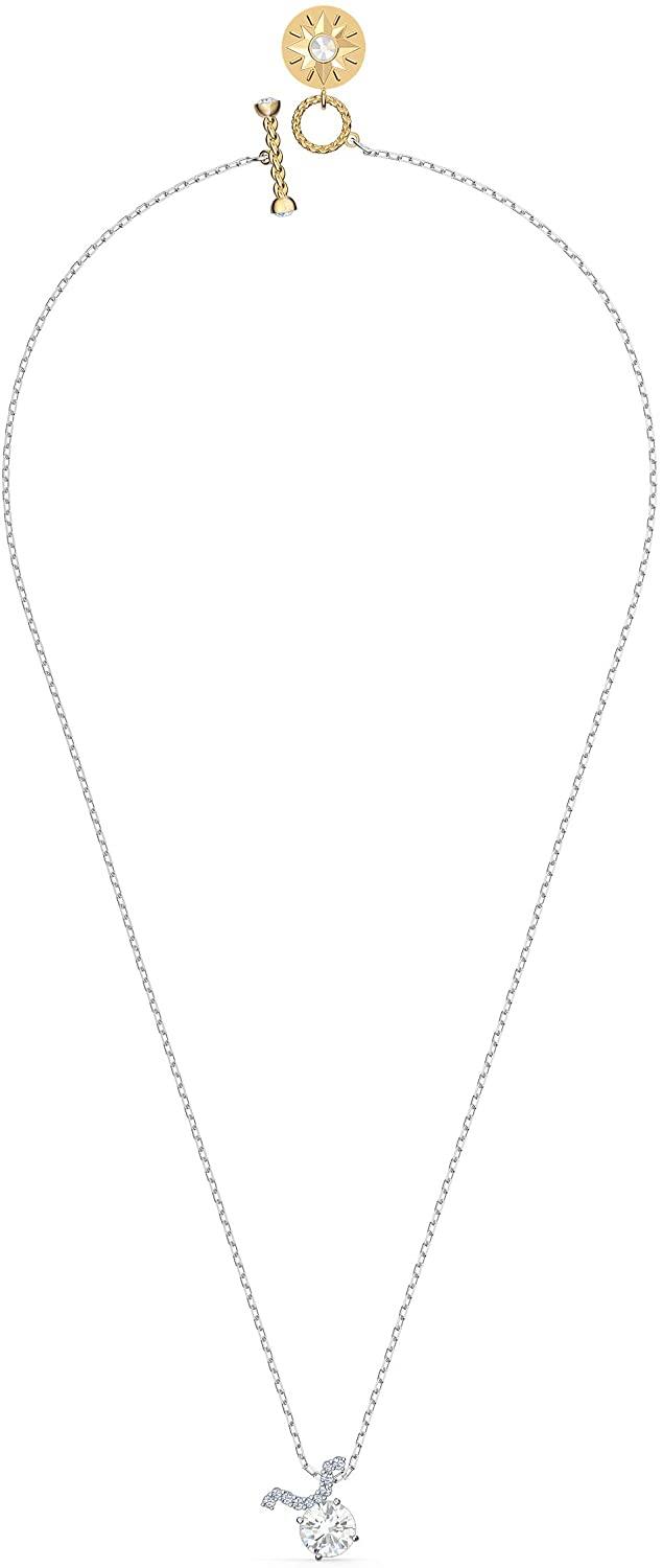 SWAROVSKI Women's All Zodiac Symbols Crystal Pendant, Mixed Metal Finish, Clear White Crystal Necklace Jewelry Collection - JOY2ESpree