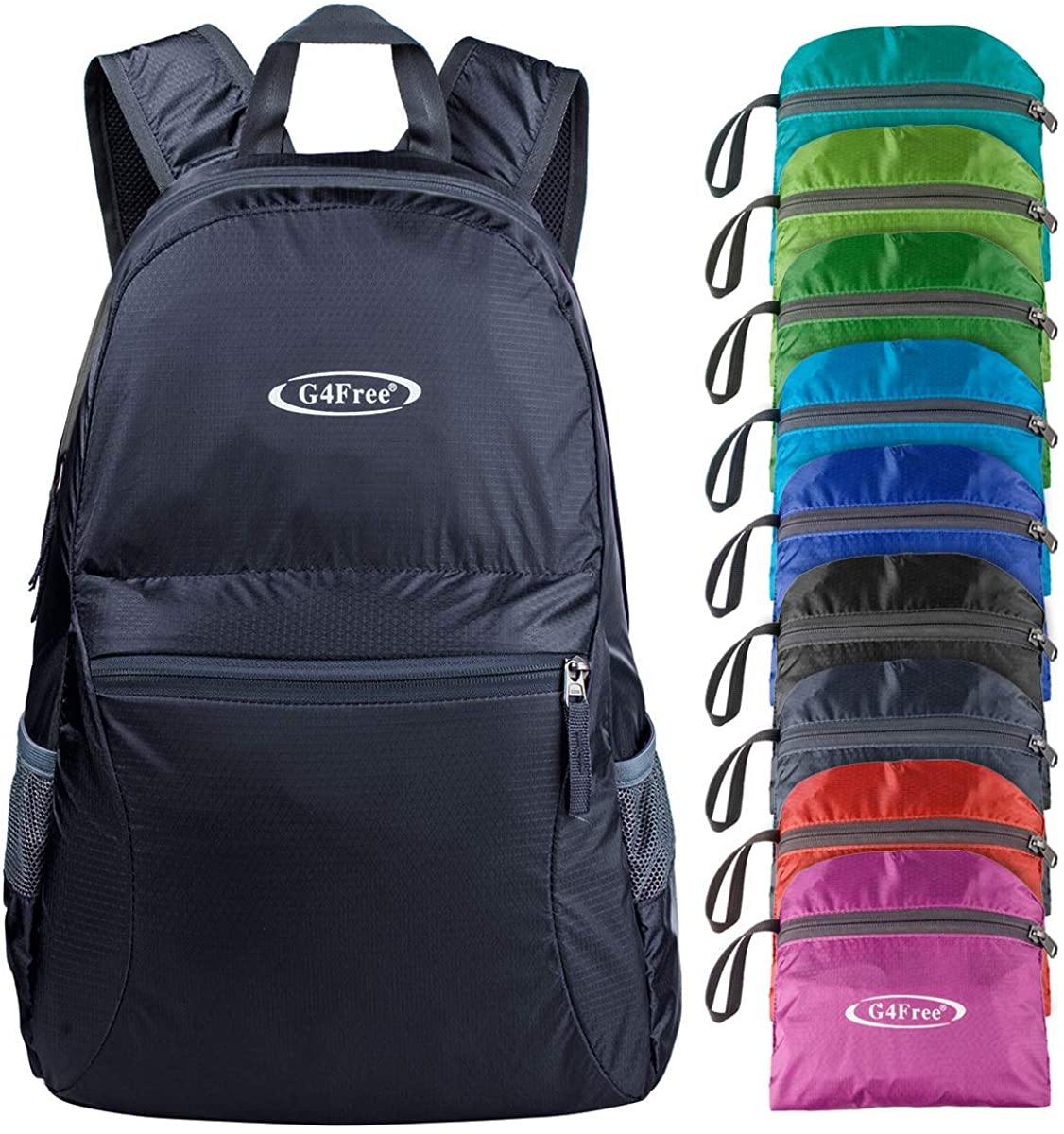 G4Free Ultra Lightweight Packable Backpack Travel Hiking Daypack Handy Foldable Water Resistant Camping Outdoor Backpack - JOY2ESpree