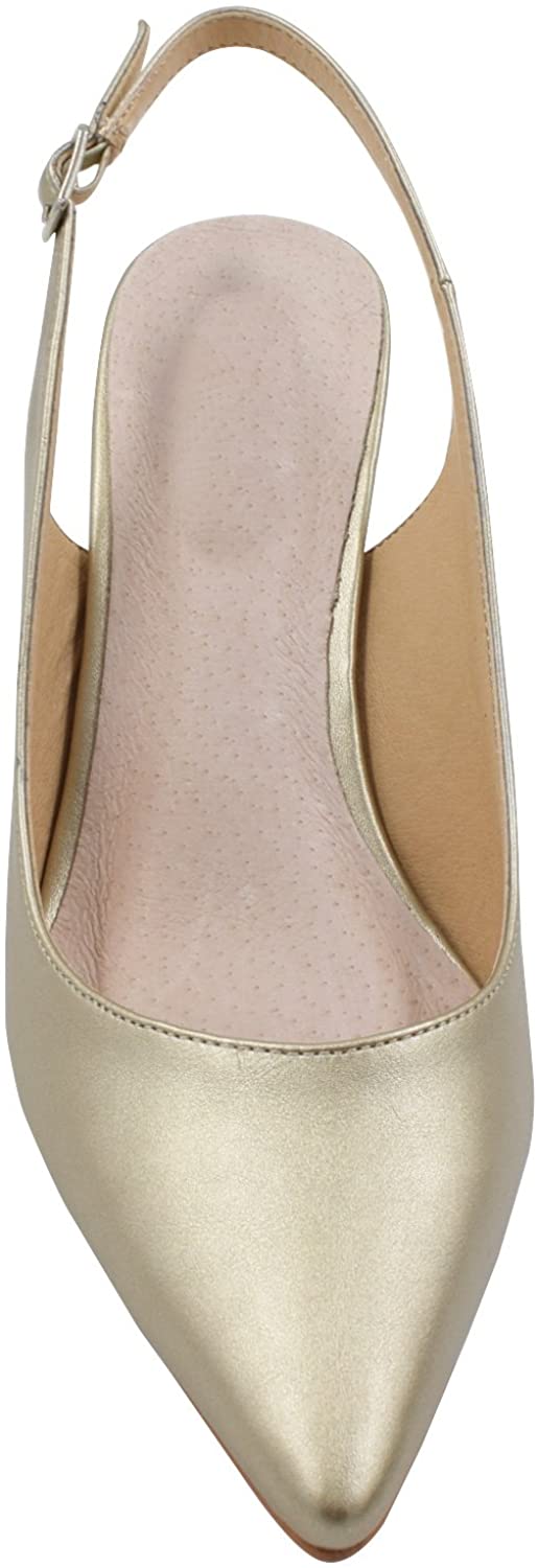 Greatonu Womens Slingback Dress Pump