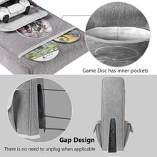 
                        
                          Load image into Gallery viewer, Esimen Sleeve Protective Case Dust Cover for PS5 Console /Playstation 5 Digital Edition ,PS5 Controller Cover Compatible with 12 Game Disc Pockets - JOY2ESpree
                        
                      