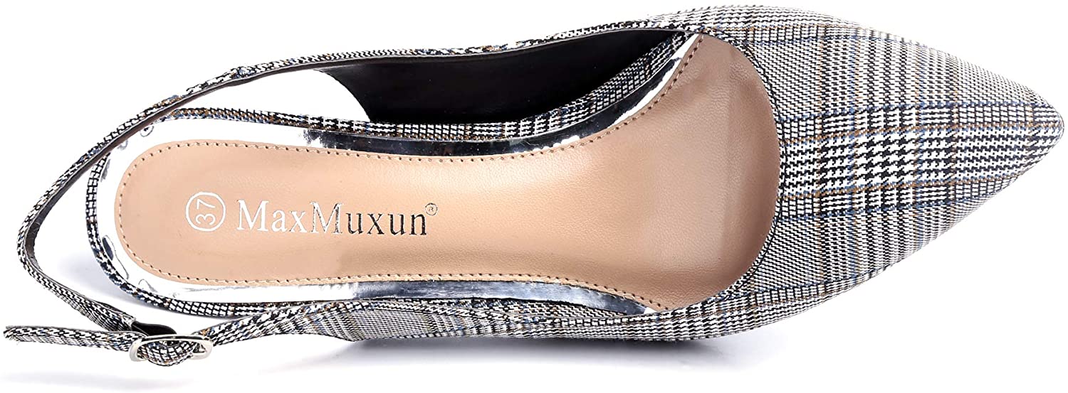 Greatonu Womens Slingback Dress Pump