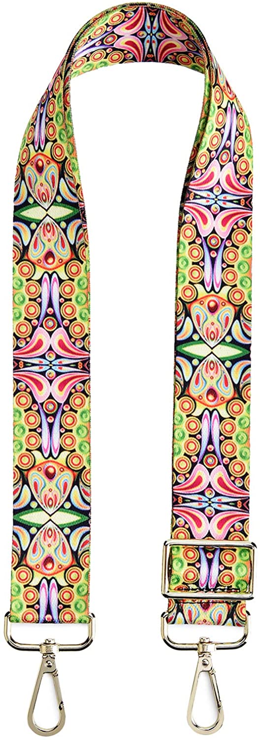 Wide Shoulder Strap Adjustable Replacement Belt Guitar Style Cross body Handbag Purse Strap