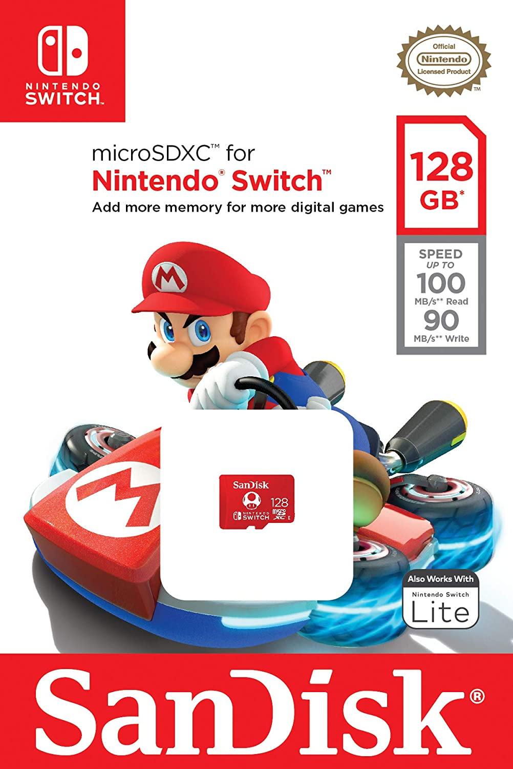 SanDisk 256GB microSDXC Card, Licensed for Nintendo Switch - SDSQXAO-256G-GNCZN - JOY2ESpree