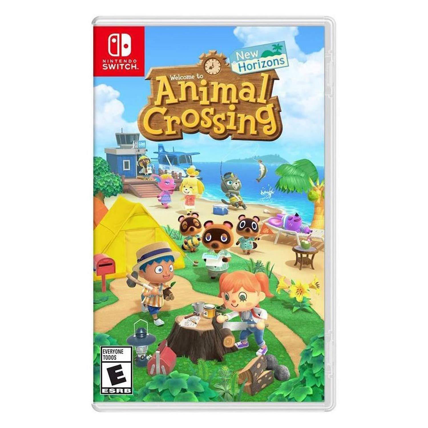 Nintendo Switch Lite (Turquoise) Console Bundle with Animal Crossing: New Horizons and 6Ave Cleaning Cloth - JOY2ESpree