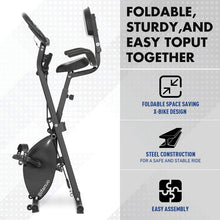 
                        
                          Load image into Gallery viewer, Exercise Bike Stationary Bike Foldable Magnetic Upright Recumbent Portable Fitness Cycle - JOY2ESpree
                        
                      